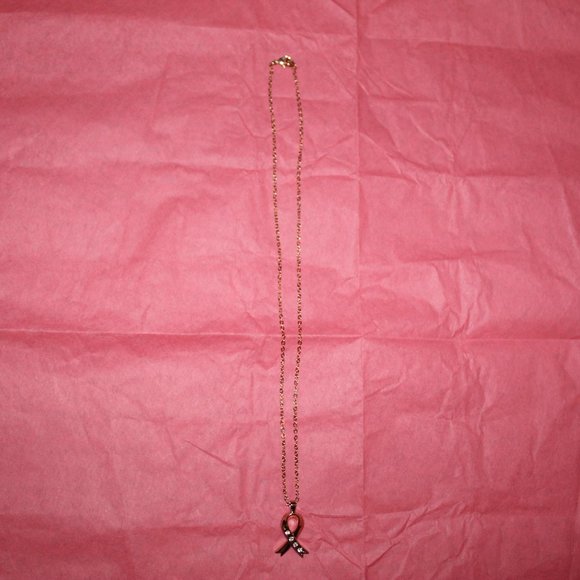 Ribbon Pendant Created With Swaroski Crystals - Picture 1 of 8